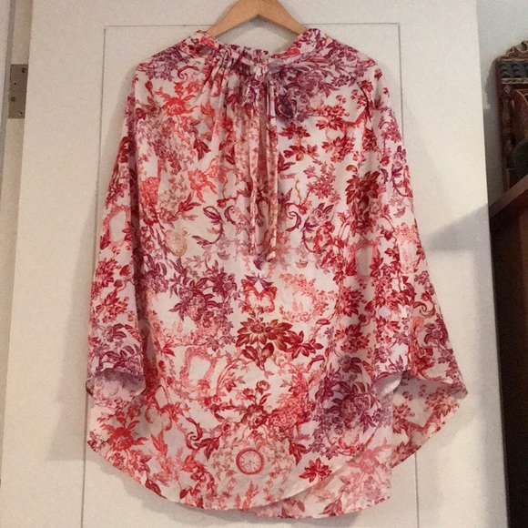 Anthropologie - Asymmetrical floral maxi skirt - Picture 3 of 3